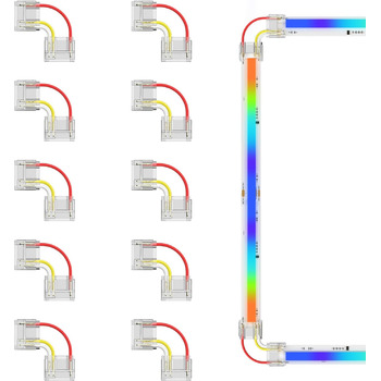 Світлодіодна стрічка PAUTIX SPI RGB COB Піксельна адресна стрічка 5 м, DC24V Смуга, що змінює колір, багатобарвна гнучка стрічка WS2811 Smart IC з керуванням додатком і джерелом живлення для прикраси вечірки своїми руками (L-подібний роз'єм для RGBIC)