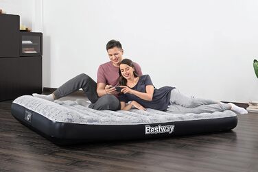 Надувне ліжко Bestway Tritech, Fashion Look, 203 x 152 x 30 см, двоспальне, з вбудованим електричним насосом