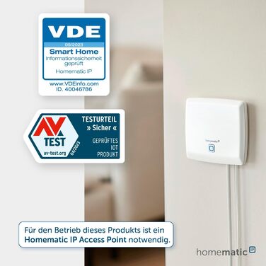 Світлодіодний контролер Homematic IP Smart Home RGBW, непряме освітлення, керує світловими стрічками. Світлодіодні стрічки через додаток, Google Assistant і Alexa, 157662A0 (комутаційний привід з кнопковим входом (16 А))