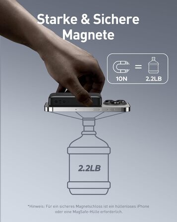 Бездротовий магнітний Powerbank Baseus 10000mAh PD 20W, чорний