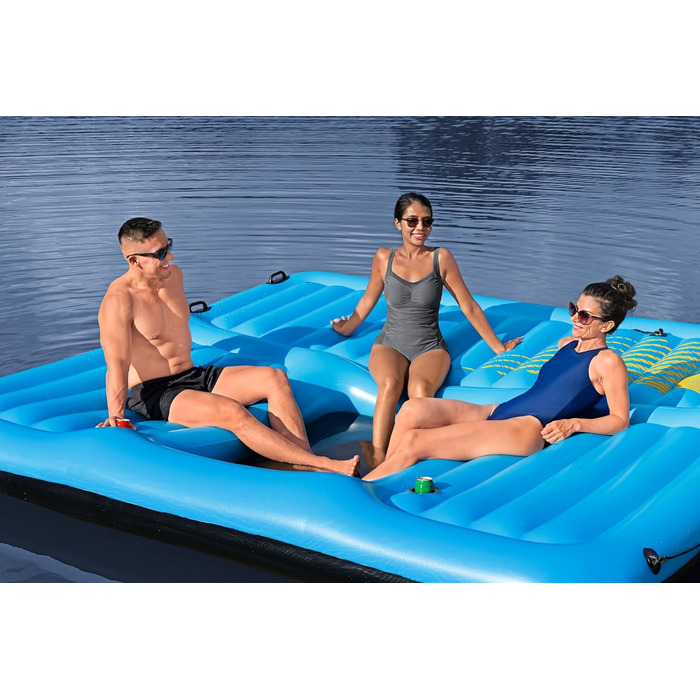 Острів для купання Bestway Summer Slide з водною гіркою 376 x 311 см