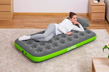 Надувне ліжко Bestway з подушкою-насосом Roll & Relax Single XL/Lo 188 x 99 x 22 см