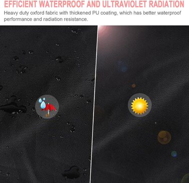 Чохол для лавки 2/3/4 місний, водонепроникний вітрозахисний садовий чохол для лавки захисний чохол для лавки з антиультрафіолетовим покриттям (185x69x65/96см)