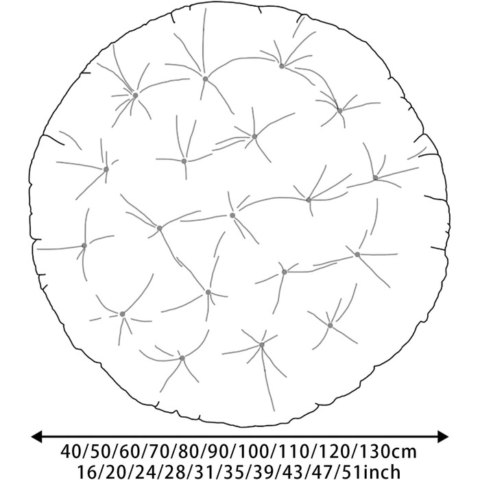 Потовщені круглі подушки-гойдалки для внутрішнього та зовнішнього використання, крісла-яйця, світлостійкі, складні, ротанговий дизайн зі знімними блискавками, 130 см, сірий