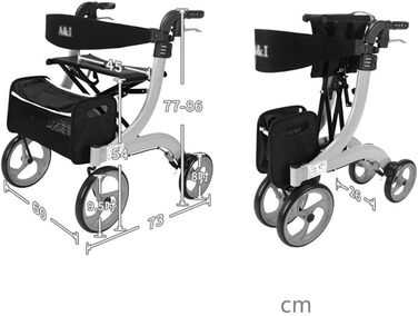 Допоміжні засоби для ходьби для людей похилого віку, Rollator, Rollator, Допоміжні засоби для ходьби для літніх людей, Легкі допоміжні засоби для ходьби з сидінням і колесами, Медичні допоміжні засоби для ходьби, Допоміжні засоби для ходьби на колесах для