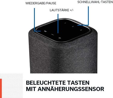 Багатокімнатний динамік, динамік HiFi із вбудованим HEOS, інтегрована Alexa, WLAN, Bluetooth, USB, AirPlay 2, Hi-Res Audio, чорний, 150