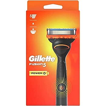 Чоловіча бритва Gillette Fusion5 Power - Розроблена з антифрикційними лезами для 20 голінь за одне наповнення - 1 заправка