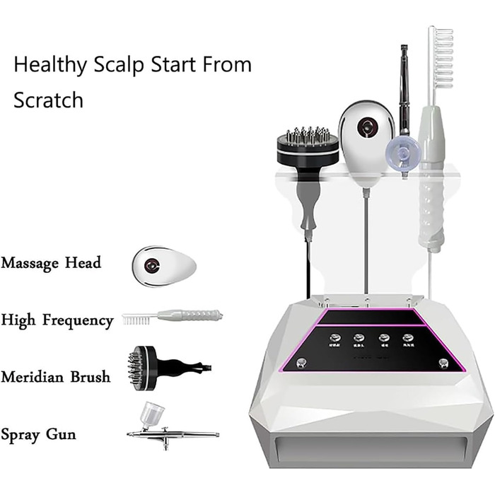 Аналізатор волосся шкіри, діагностична система шкіри голови з нанорозпилювачем і 3 функціональними головками, відновлюють коріння волосся, сприяють росту волосся і дражують меридіани, для салонів краси, перукарень