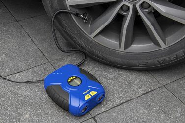 ЦИФРОВИЙ ПОРТАТИВНИЙ КОМПРЕСОР GOODYEAR 35PSI 12V ПІДКЛЮЧЕННЯ 90 PSI / 6.2 БАР