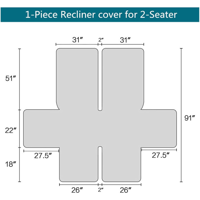 Чохол для двомісного відкидного дивана, 2-місний, стьобаний відкидний диван, чохол для меблів Loveseat, нековзний водонепроникний чохол для відкидного дивана для вітальні (колір пісок)