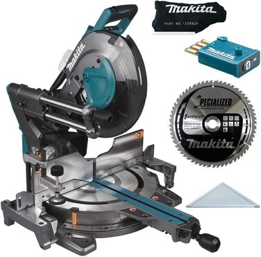 Акумуляторна торцювальна пила Makita LS003GZ01 40В макс. (без акумулятора, без зарядного пристрою) в комплекті з радіоадаптером AWS WUT01, бензинова