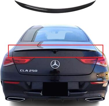 Задній спойлер Fly Design підходить для Mercedes CLA W118 C118 Gloss Black