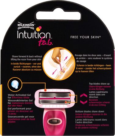 Леза бритви Wilkinson Sword Intuition fab для жінок, 3 шт.