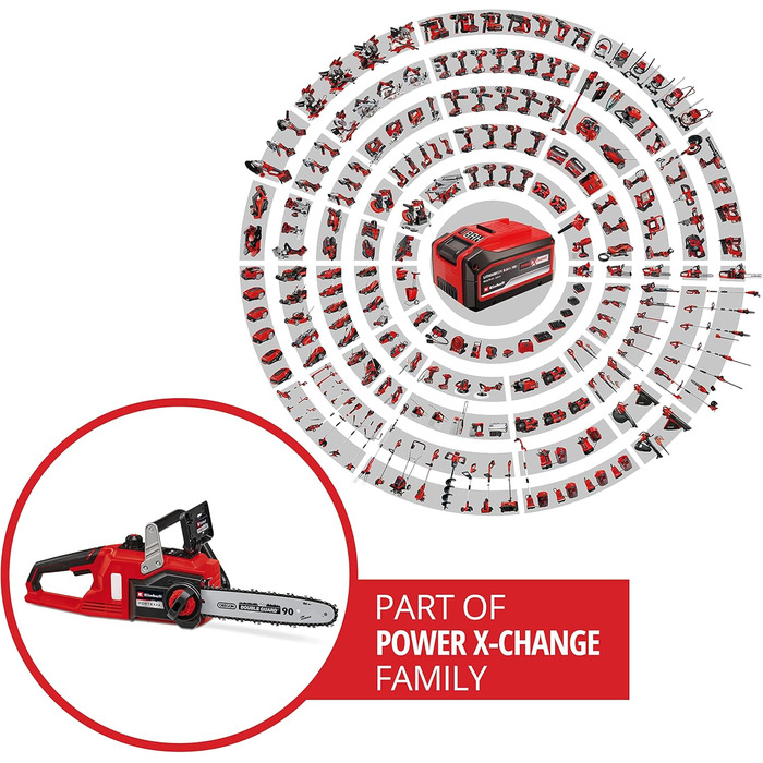 Акумуляторна бензопила Einhell FORTEXXA 18/30 Power X-Change (Li-Ion, 18 В, безщітковий двигун, полотно 30 см, макс. 4300 хв-1, без акумулятора та зарядного пристрою) без акумулятора та зарядного пристрою