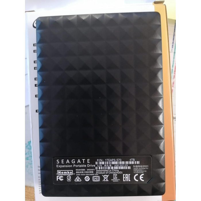 Портативний зовнішній портативний жорсткий диск Seagate Basic на 4 ТБ, 2,5-дюймовий, USB 3.0, номер моделі STJL4000400 4 ТБ