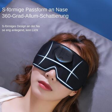 Маска для обличчя Eye Massager Face Piece, Head Massager Sleep - Eye Massager Face Mask, зручна, портативна, дихаюча, розумна маска для обличчя для скидання тиску, напруги, глибокого сну та релаксації