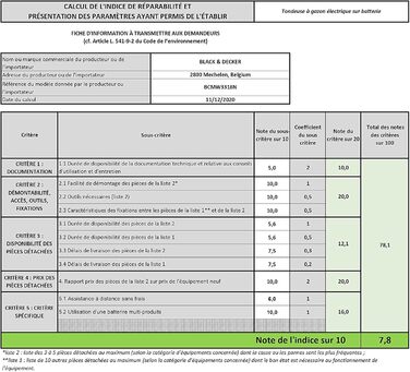 Акумуляторна газонокосарка BlackDecker BCMW3318N (працює від 2 шт. 18В акумуляторів, ширина зрізу 33 см, для малих і середніх газонів площею до 250 м, 5-позиційне регулювання висоти, поставляється без акумулятора та зарядного пристрою)