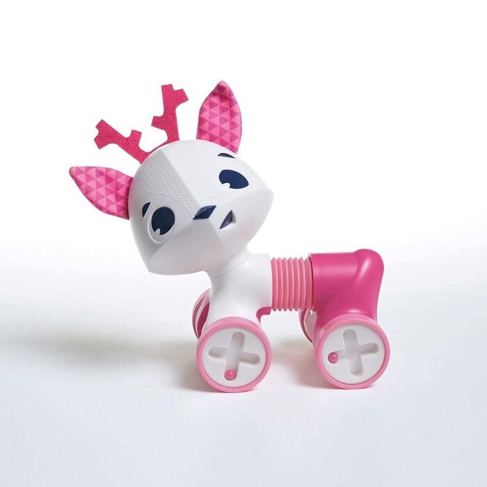 Ігрова фігурка Tiny Love Rolling Toys Fawn, мила іграшка на колесах з корпусом гармошки та безліччю варіантів розваг та ігор, підходить для дітей від 0М, оленяча Флоренція, різнокольорова