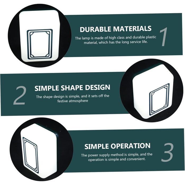 Комплекти маджонг нічне світло новинка світиться лампа світлодіодні настільні лампи usb зарядні пристрої настільна лампа swor sch нуар прикраса будинку діти світло декоративний світло пластик білий Як показаноx2pcs 12.5X9CMx2pcs, 2