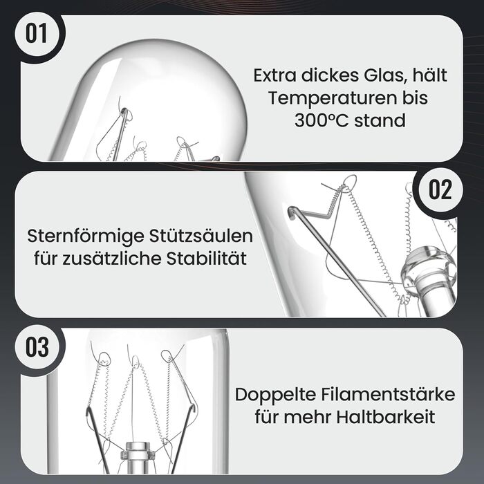 Лампа для духовки BrightWish 26 Вт E14 300 градусів для духовок і плит, соляна лампа, лампочка для холодильника, теплий білий 2700K, довговічна, упаковка з 3 шт.