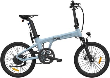 Надлегкий алюмінієвий корпус Dece Oasis Air 20S ebike, ремінний привід, ADO Smart APP, ТРИ швидкісні режими роблять міські поїздки більш комфортними та зручними (амортизаційна версія) Синій