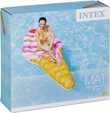 Надувний матрац Intex 58762EU ''Ice Cream MAT'', 224 x 107 см односпальний