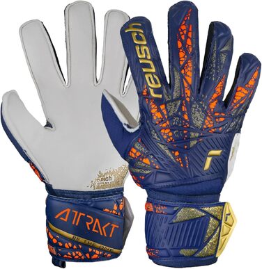 Рукавиці воротарські Reusch Unisex Youth Attrakt Grip Junior 7 синьо-золоті