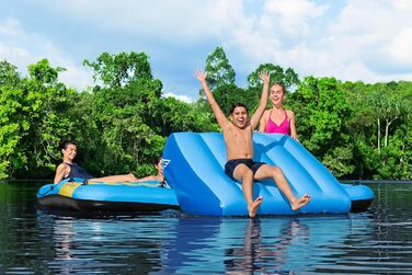 Острів для купання Bestway Summer Slide з водною гіркою 376 x 311 см