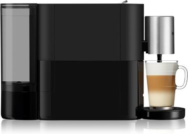 Кавоварка Krups XN8908 Nespresso Atelier з піноутворювачем молока Резервуар для води 1 л в т.ч. скляні чашкикапсули Тиск 19 бар чорний/ сріблястий