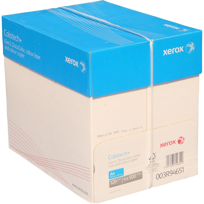 Кольоровий лазерний папір Xerox 003R94651 Colotech, A4, 120 г/м, 500 аркушів, білий