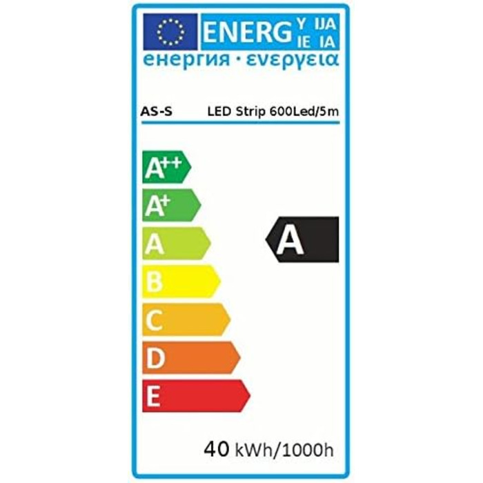 АЛЕОС. SET 2660 люмен 5 м світлодіодна стрічка 600 LED тепла біла з диммером і пультом дистанційного керування, включаючи блок живлення 24V Pro серії TV/GS протестовано