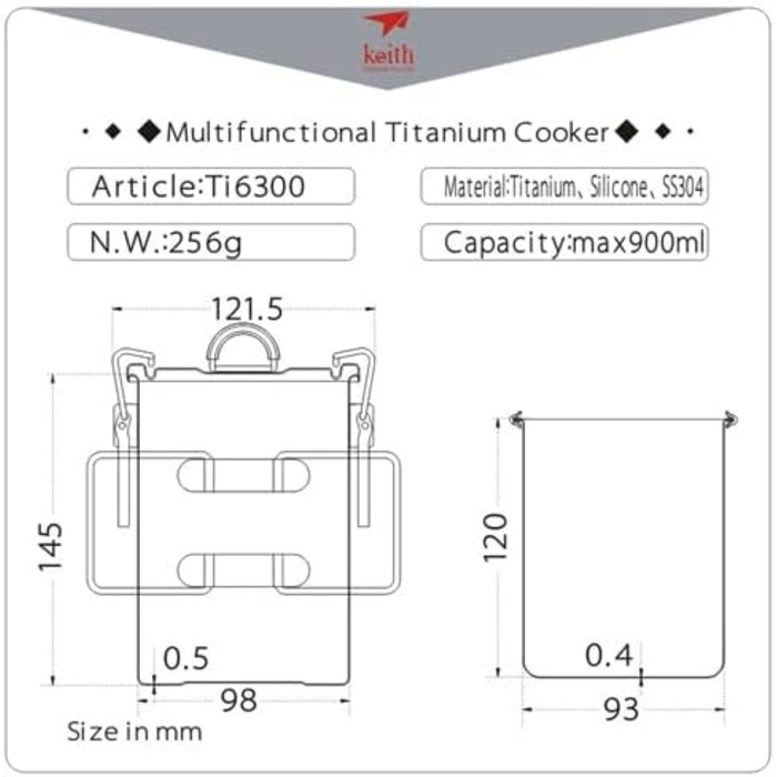 Багатофункціональна плита Keith Titan ti6300