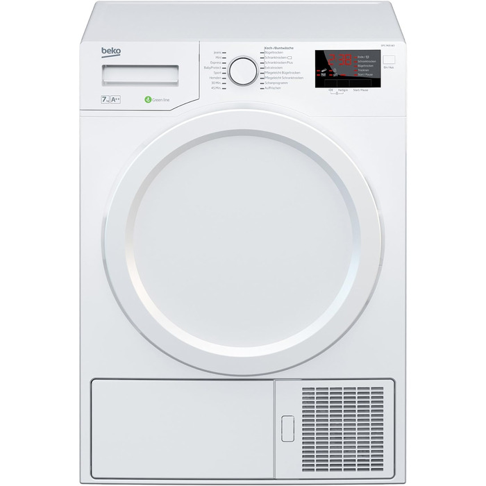 Сушильна машина Beko  946GX b300 з тепловим насосом до 9 кг,  15 програм глибина корпусу 54 см, клас енергоспоживання A ніжний барабан AquaWave,