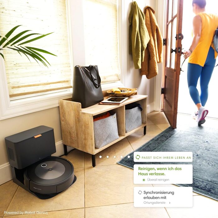 Вакуумний робот iRobot Roomba j7 із підтримкою Wi-Fi і автоматичною вакуумною станцією, картографуванням і двома гумовими щітками для всіх поверхів - Виявлення та уникнення об&39єктів - Навчання та картографування