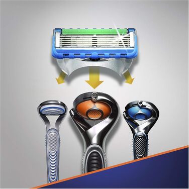 Леза для бритви Gillette Fusion 5 ProGlide Power з обрізним лезом для точного та фрикційного покриття, 12 змінних лез старі