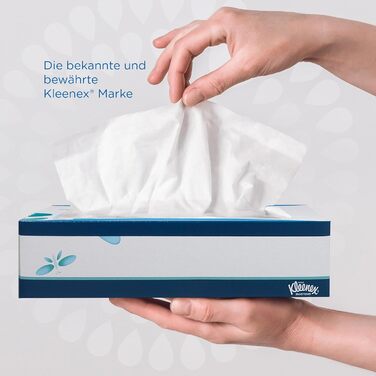 Косметичні серветки / носові хустки Kleenex 8824 - м'які, міцні та абсорбуючі - 12 x 72 (864 серветки) білий, 3-шаровий, без ароматизаторів білий 72 предмети (12 упаковок)