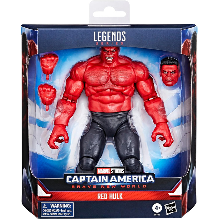 Фігурка червоного Халка з серії Marvel Legends (масштаб 15 см) до фільму Капітан Америка Прекрасний новий світ