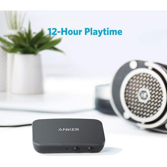 Приймач Anker Soundsync для музики з Bluetooth 5.0, час автономної роботи 12 годин, для автомобіля, дому, навушників і колонок