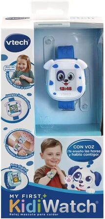 Дитячий аналого-цифровий автоматичний годинник Vtech Unisex з ремінцем S2417794 Kidiwatch Blue