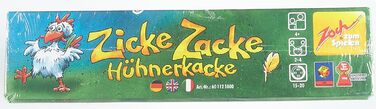 Дитяча гра 1998 року, 2-4 гравці, для хлопчиків і дівчаток віком від 4 років, 601121800 Zicke Zacke Hhnerkacke - das rasante Gedchtnisrennen