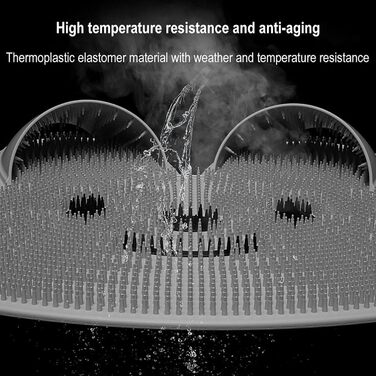 Артефакт тертя кролячих лапок, душова масажна подушка для ніг і спини, масажний килимок для чищення ніг з нековзними присосками, відлущувальний масажер для ніг для чоловіків і жінок хакі