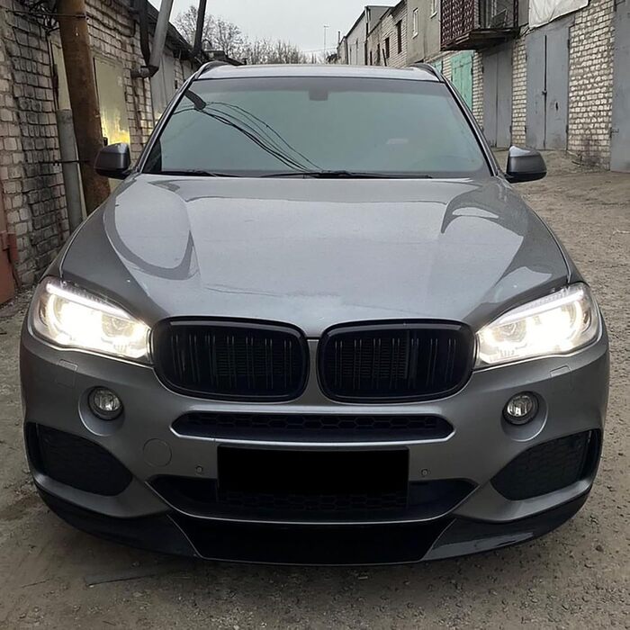 Кромка бампера переднього спойлера ONURTH, сумісна з BMW X5 F15 2014-2018 M Sport MP, нижній розгалужувач обважування, аксесуари для зовнішньої обробки, глянцевий чорний