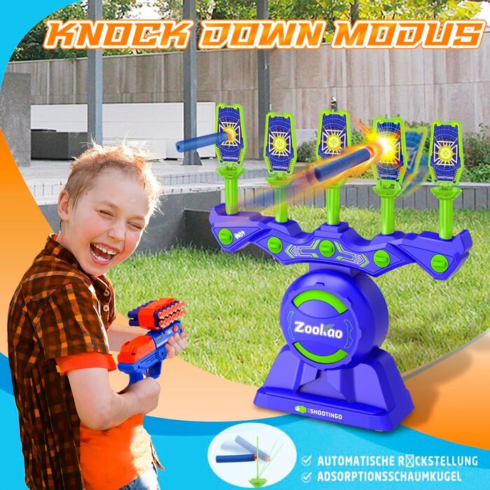 Для мішені Nerf Gun, від 6 7 8 9 10 11 12 років Хлопчик Різдвяні подарунки на день народження - Ігри в приміщенні та на відкритому повітрі для дітей синій