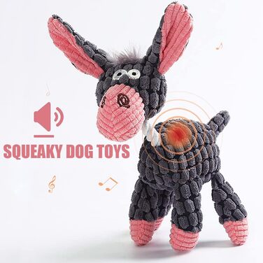 М&39яка іграшка для собак Speedy Panther Donkey для маленьких і середніх собак, Squeaky Dog Toy, плюшеве цуценя