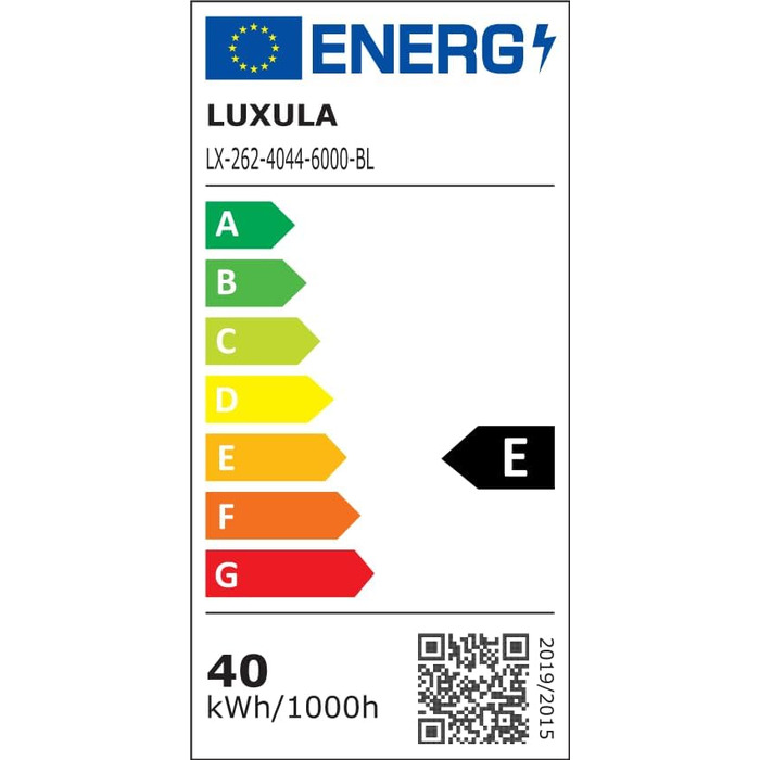 Світлодіодна панель LUXULA 6 шт. підходить для вологих приміщень, стельовий світильник 62x62см, жалюзі, 40 Вт, 4400 лм, 6000K (холодний білий), 110, IP44 6 шт. холодний білий