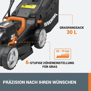 Акумуляторна газонокосарка WORX WG779E.1 40В (2 x 20В) - ширина зрізу 34 см - ідеально підходить для садів площею до 460 м - технологія IntelliCut - зручне зберігання - в комплекті акумулятор 2х4Ач та подвійний швидкий зарядний пристрій Один