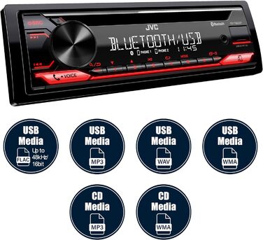 Автомобільна стереосистема CD/MP3 з Bluetooth/USB/AUX-IN, 822BT -