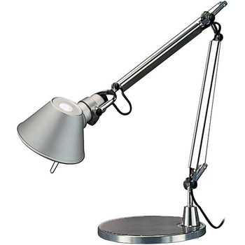 Настільна лампа Tolomeo Tavolo Micro. Високоякісна настільна лампа з лакованого алюмінію з основою столу ø17см. Зроблено в Італії, L 45 H 37 - макс. 73 см (алюміній)