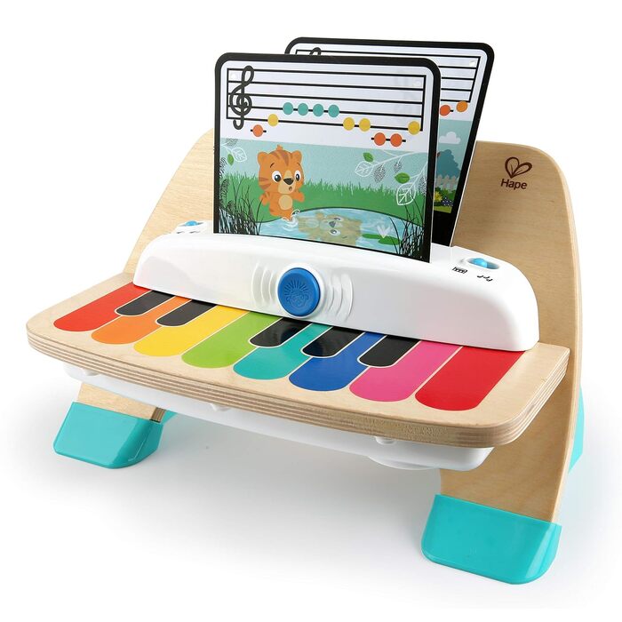 Дерев'яна іграшка Magic Touch Piano & Hape ксилофон та молоточок з висувним ксилофоном, багатофункціональна дерев'яна іграшка, від 12 місяців