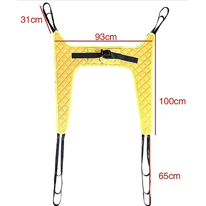 Туалетний слінг, слінг для пацієнта, слінг для пацієнта всього тіла для положення ліжка та підйому допоміжних засобів для підйому людей з обмеженими можливостями